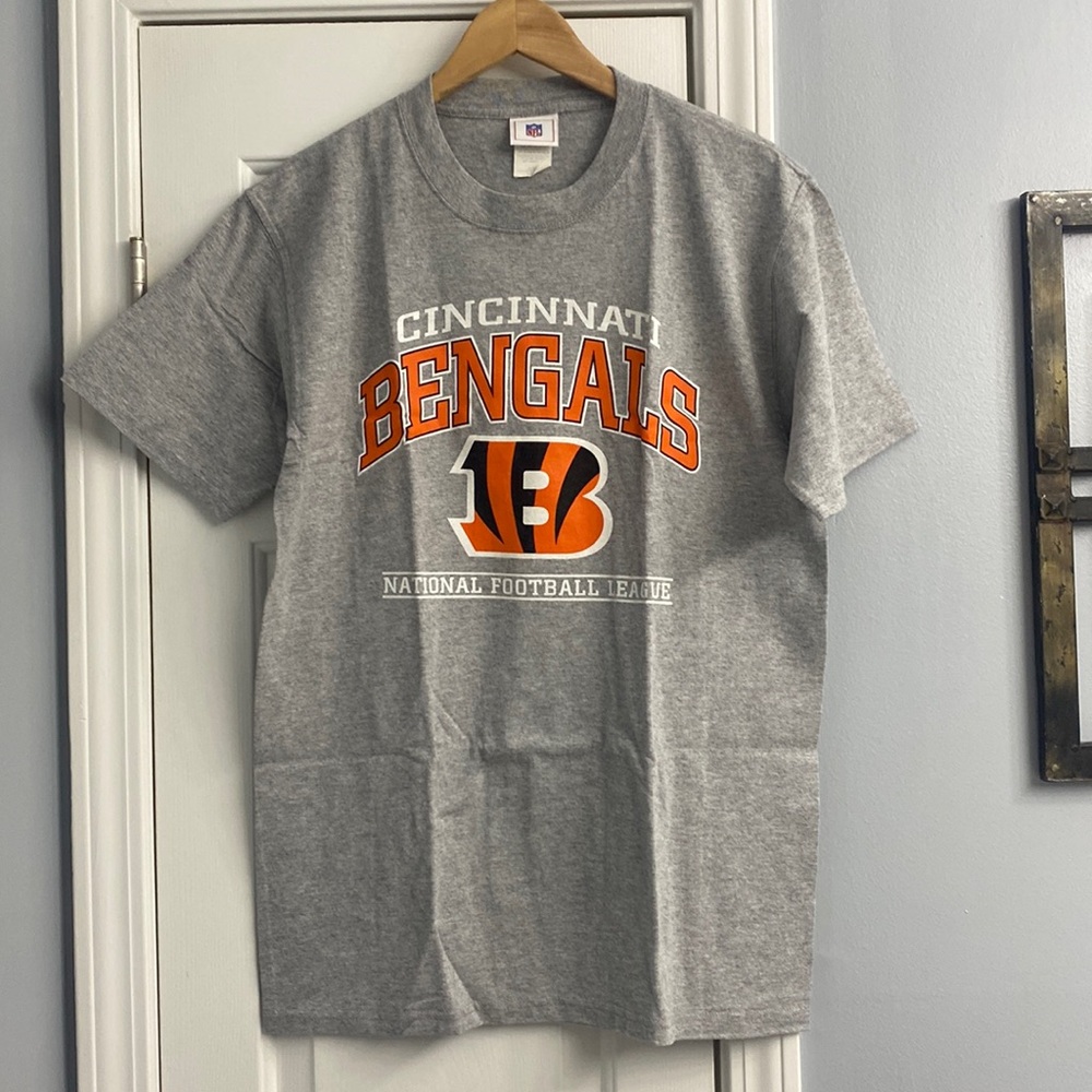 Cincinnati Bengals NFL Football Gray T-shirt Vintage Size M